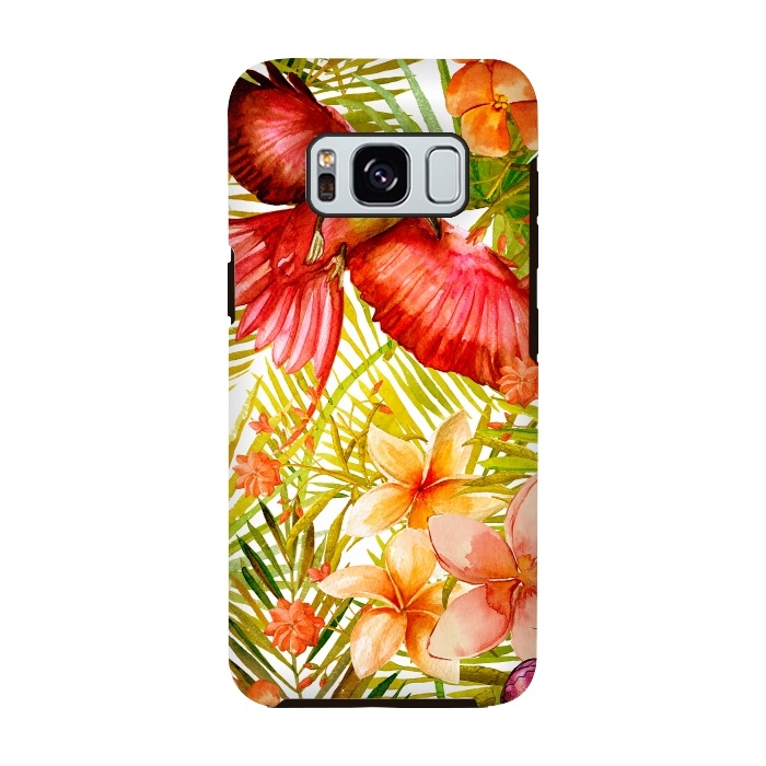 Galaxy S8 StrongFit Tropical Bird in Jungle by  Utart