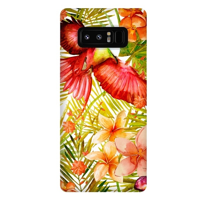 Galaxy Note 8 StrongFit Tropical Bird in Jungle by  Utart