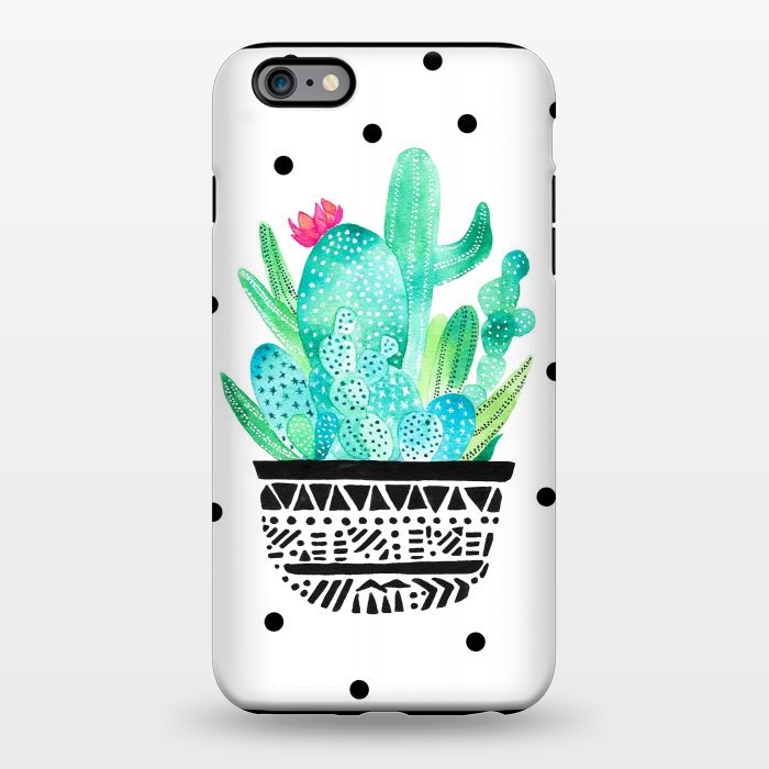 iPhone 6/6s plus StrongFit Pot Me A Cacti! Dots by Amaya Brydon