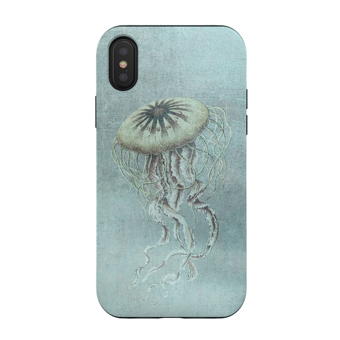 iPhone Xs / X StrongFit Underwater Jellyfish by Andrea Haase