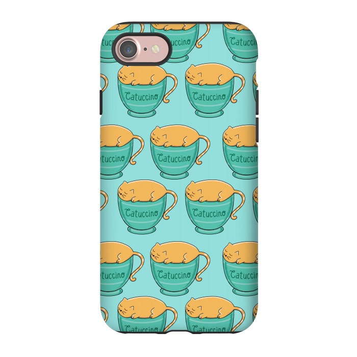 iPhone 7 StrongFit Catuccino Pattern by Coffee Man