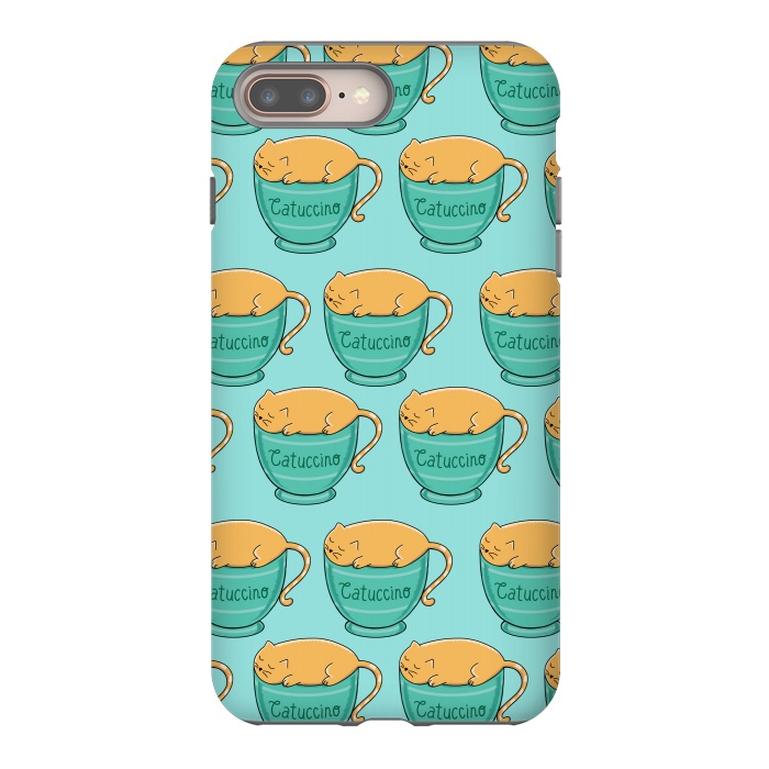 iPhone 7 plus StrongFit Catuccino Pattern by Coffee Man