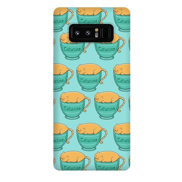 Galaxy Note 8 StrongFit Catuccino Pattern by Coffee Man