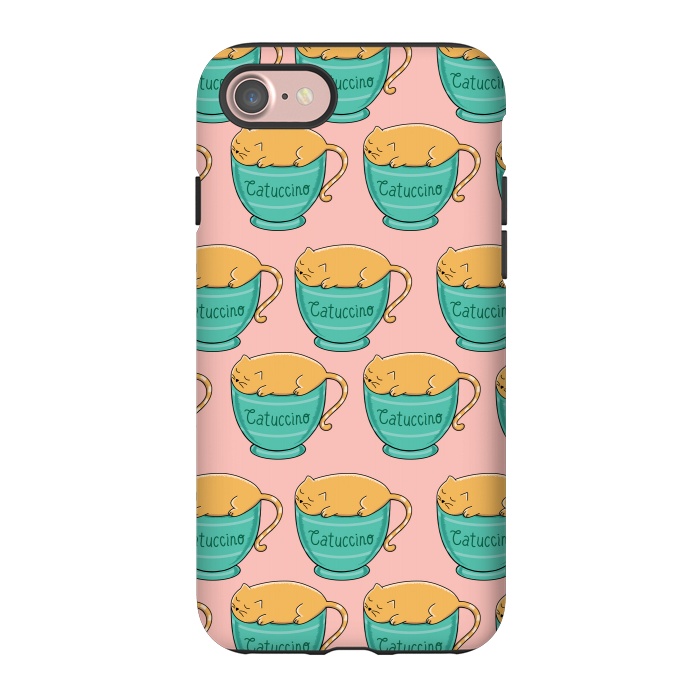 iPhone 7 StrongFit Catuccino Pattern 2 by Coffee Man