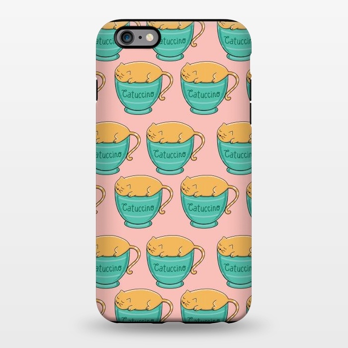 iPhone 6/6s plus StrongFit Catuccino Pattern 2 by Coffee Man