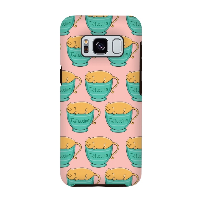Galaxy S8 StrongFit Catuccino Pattern 2 by Coffee Man