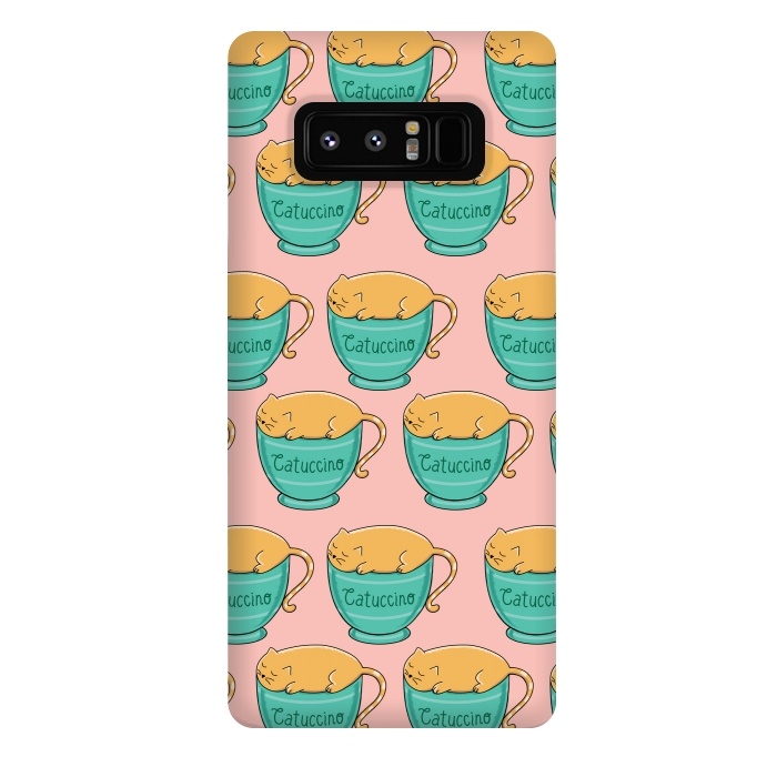 Galaxy Note 8 StrongFit Catuccino Pattern 2 by Coffee Man