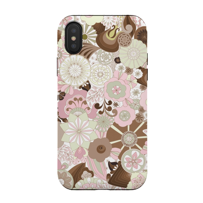 iPhone Xs / X StrongFit Flowers, Flowers Everywhere by Paula Ohreen