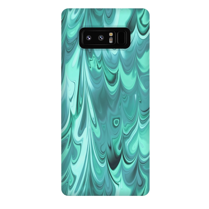 Galaxy Note 8 StrongFit Faux Turquoise Marble 2 by Andrea Haase
