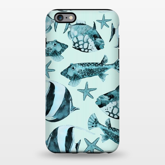 iPhone 6/6s plus StrongFit Watercolor Fish by Andrea Haase