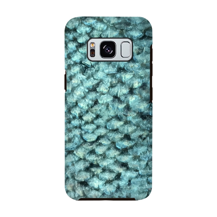 Galaxy S8 StrongFit Shimmering Fish Scale  by Andrea Haase
