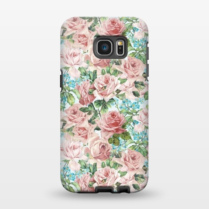 Galaxy S7 EDGE StrongFit Retro Flower Dream by  Utart