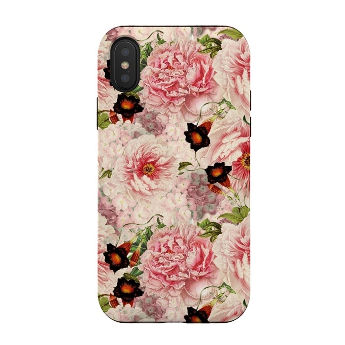 iPhone Xs / X StrongFit Victorian Vintage Roses by  Utart