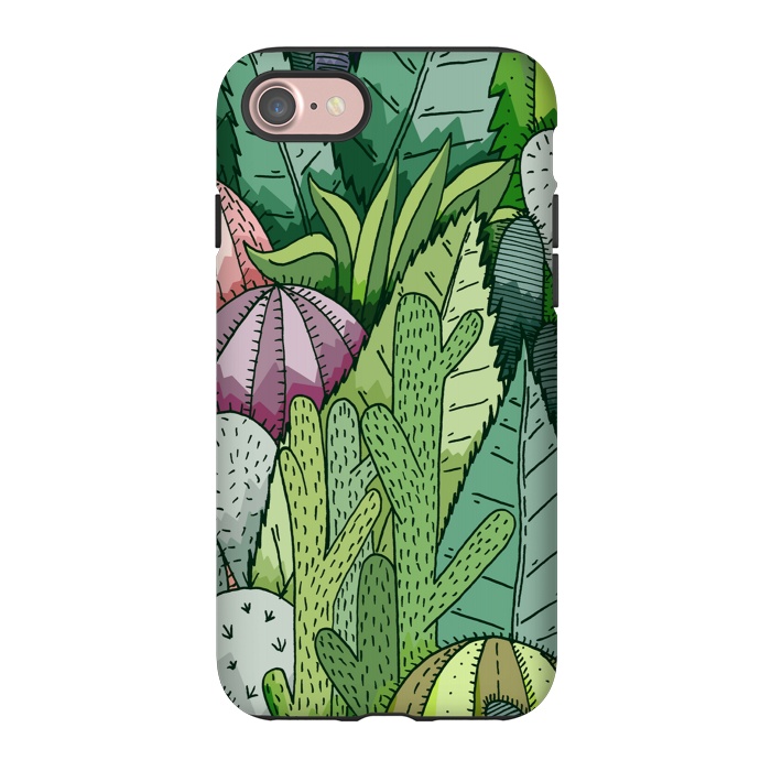 iPhone 7 StrongFit Cactus Garden by Steve Wade (Swade)