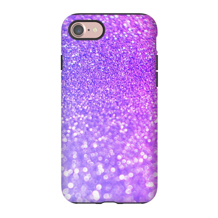 iPhone 7 StrongFit Purple Pink Glitter Dream by  Utart
