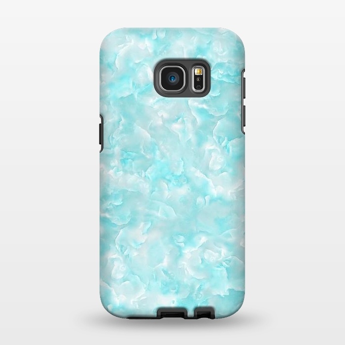 Galaxy S7 EDGE StrongFit Trendy Blue Mother of Pearl Texture by  Utart