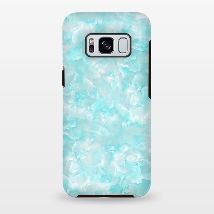 Galaxy S8 plus StrongFit Trendy Blue Mother of Pearl Texture by  Utart