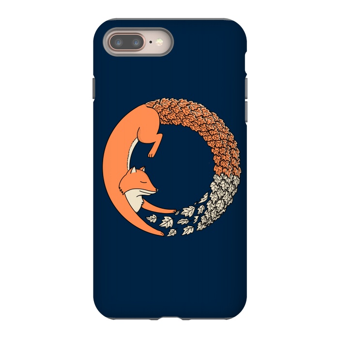 iPhone 7 plus StrongFit Fox Circle 2 by Coffee Man