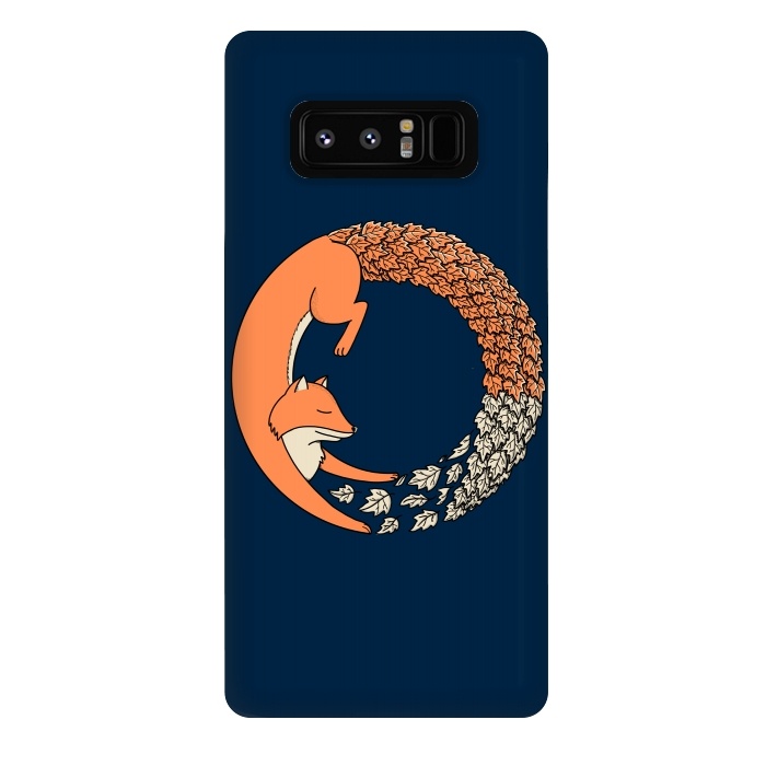 Galaxy Note 8 StrongFit Fox Circle 2 by Coffee Man