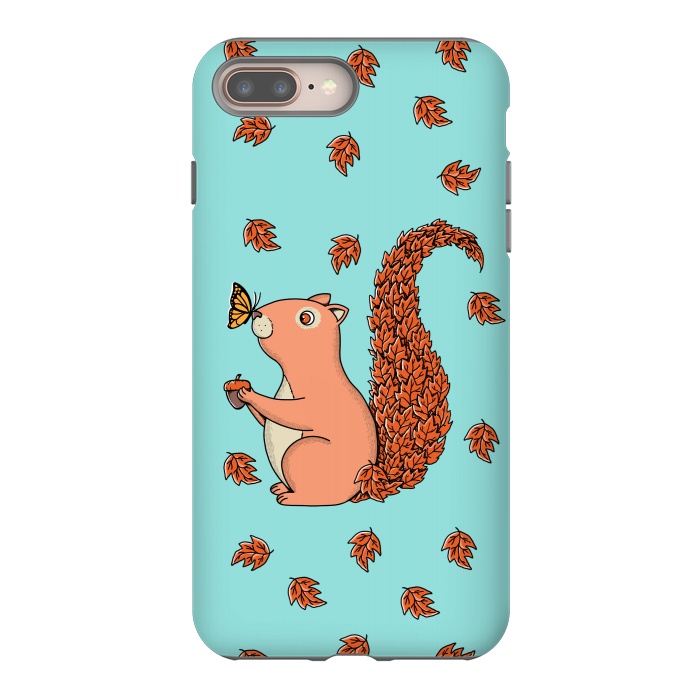 iPhone 7 plus StrongFit Squirrel and Butterfly by Coffee Man