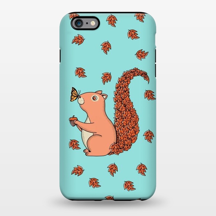 iPhone 6/6s plus StrongFit Squirrel and Butterfly by Coffee Man