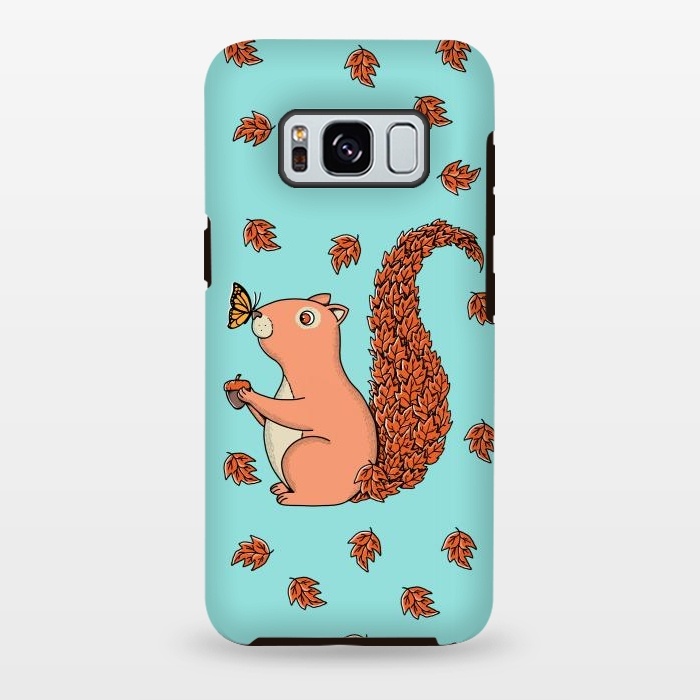 Galaxy S8 plus StrongFit Squirrel and Butterfly by Coffee Man