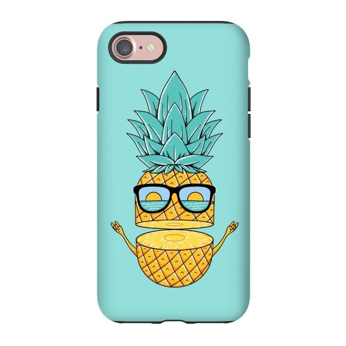 iPhone 7 StrongFit Pineapple Sunglasses by Coffee Man
