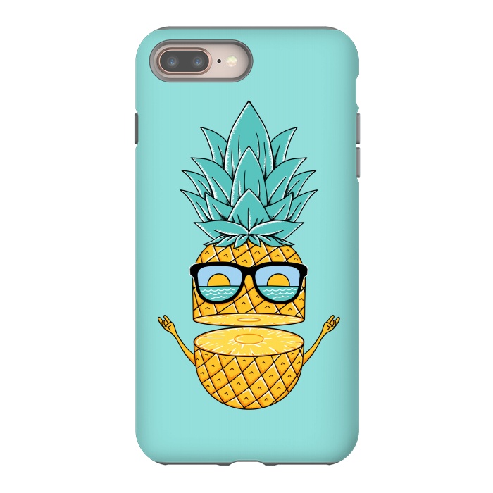 iPhone 7 plus StrongFit Pineapple Sunglasses by Coffee Man