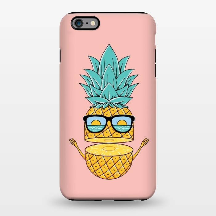 iPhone 6/6s plus StrongFit Pineapple Sunglasses Pink by Coffee Man