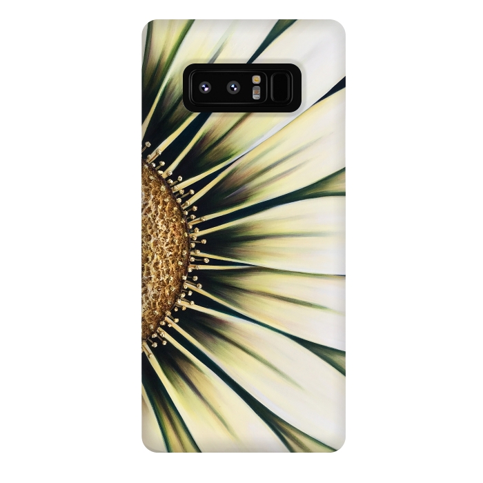 Galaxy Note 8 StrongFit White Gazania by Denise Cassidy Wood