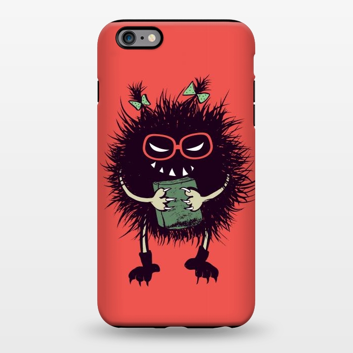 iPhone 6/6s plus StrongFit Geek Evil Bug Character Loves Reading by Boriana Giormova