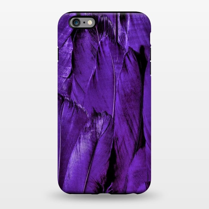 iPhone 6/6s plus StrongFit Purple Feathers by Andrea Haase