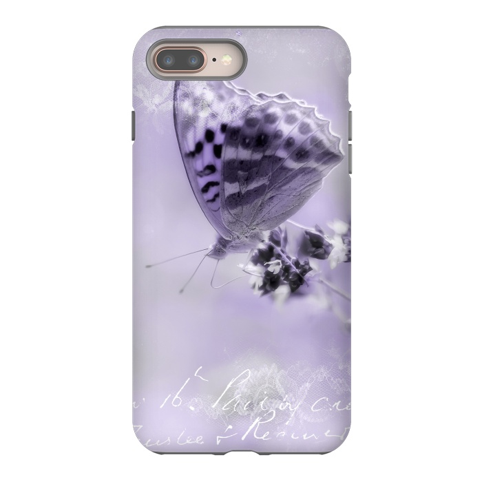 iPhone 7 plus StrongFit Purple Butterfly by Andrea Haase