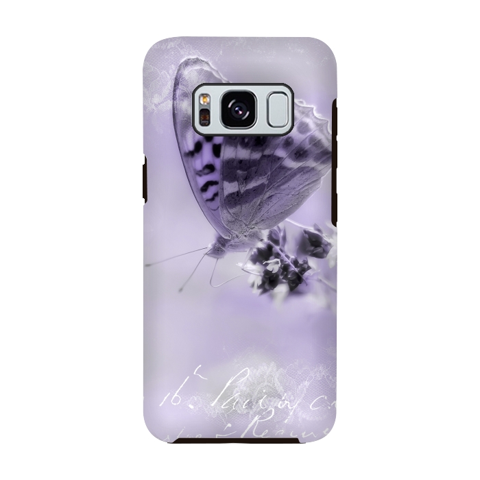 Galaxy S8 StrongFit Purple Butterfly by Andrea Haase