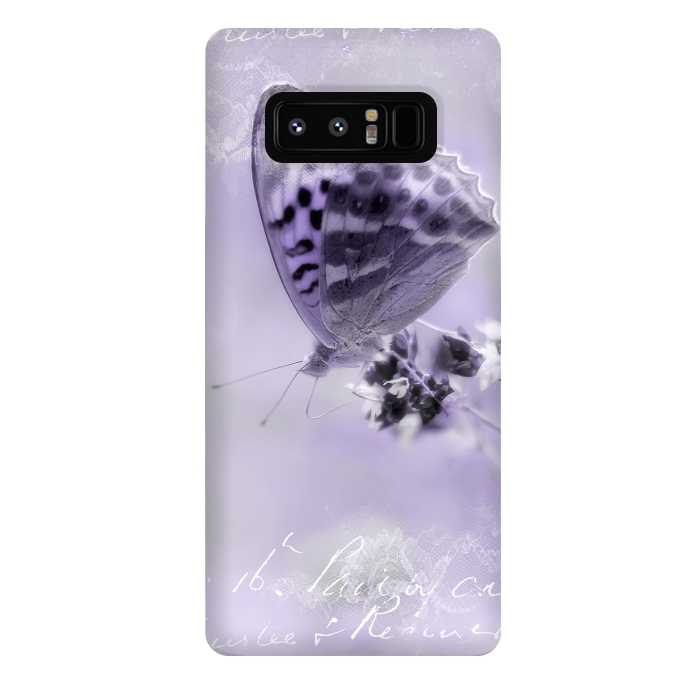 Galaxy Note 8 StrongFit Purple Butterfly by Andrea Haase