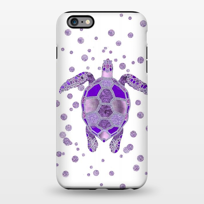 iPhone 6/6s plus StrongFit Shimmering Purple Turtle by Andrea Haase