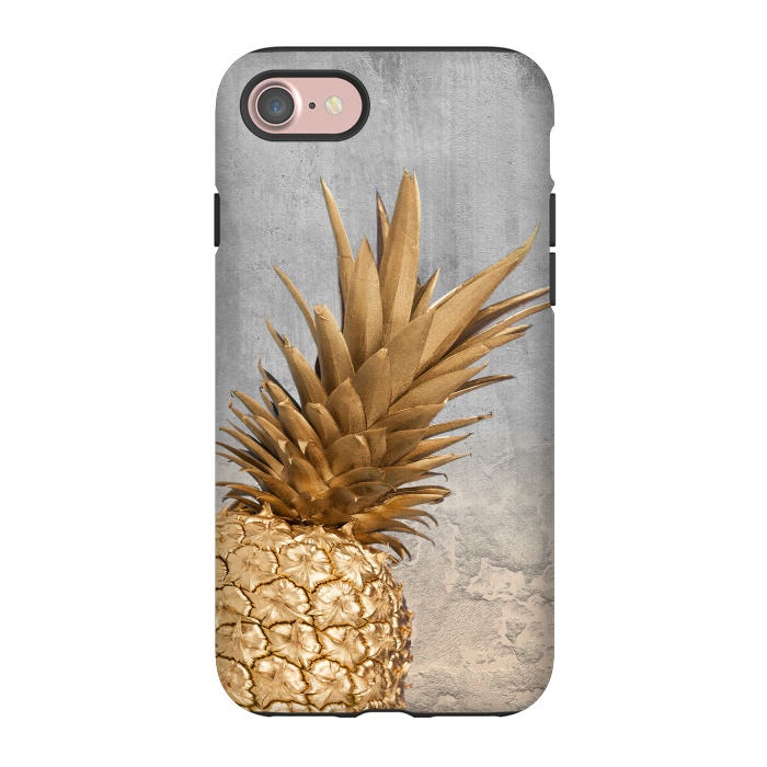 iPhone 7 StrongFit Gold Aloha Pineapple  by  Utart