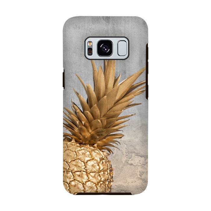 Galaxy S8 StrongFit Gold Aloha Pineapple  by  Utart