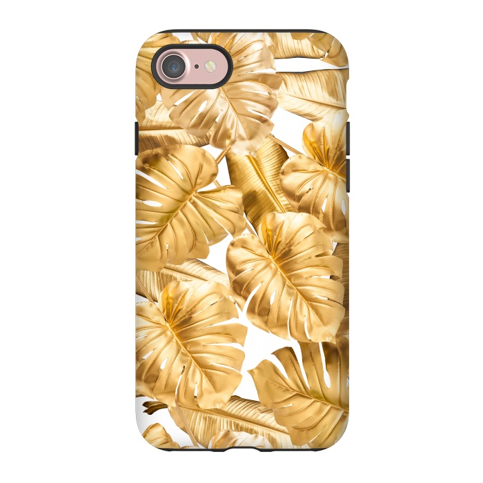 iPhone 7 StrongFit Aloha Gold Monstera Jungle by  Utart