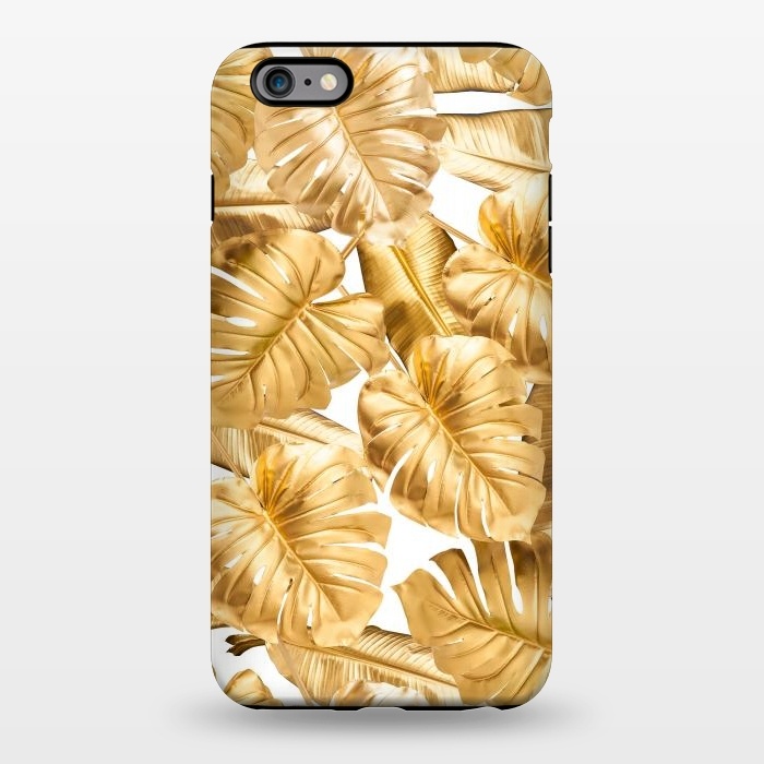 iPhone 6/6s plus StrongFit Aloha Gold Monstera Jungle by  Utart