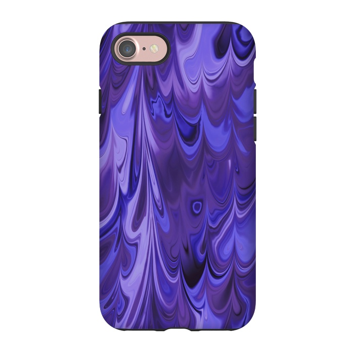 iPhone 7 StrongFit Purple Faux Marble 2 by Andrea Haase