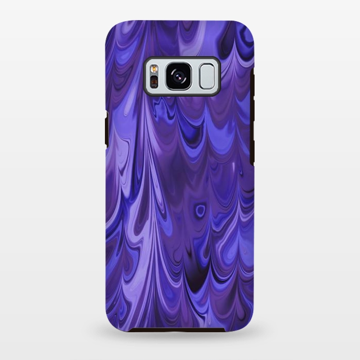 Galaxy S8 plus StrongFit Purple Faux Marble 2 by Andrea Haase