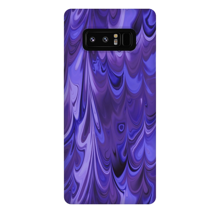 Galaxy Note 8 StrongFit Purple Faux Marble 2 by Andrea Haase