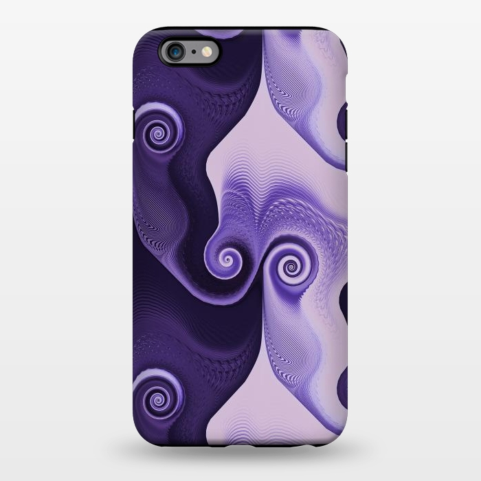 iPhone 6/6s plus StrongFit Fancy Purple Spirals by Andrea Haase