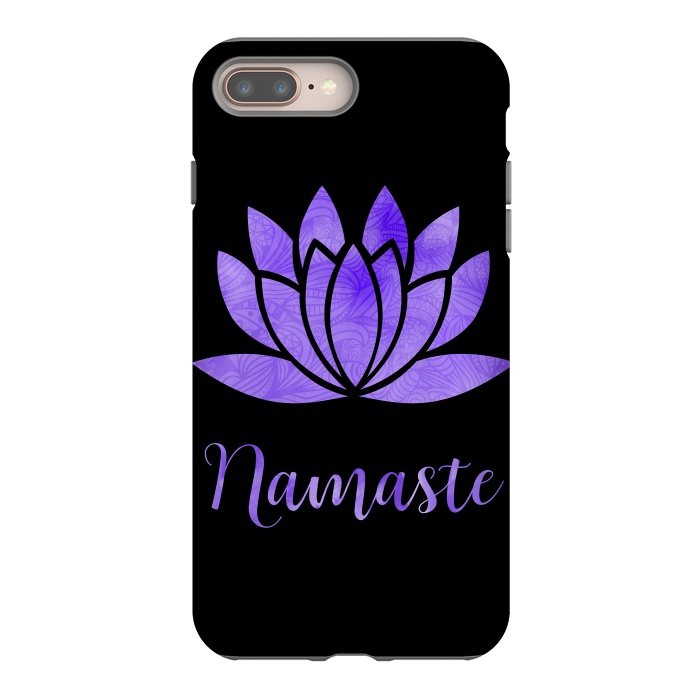 iPhone 7 plus StrongFit Namaste Lotus Flower by Andrea Haase