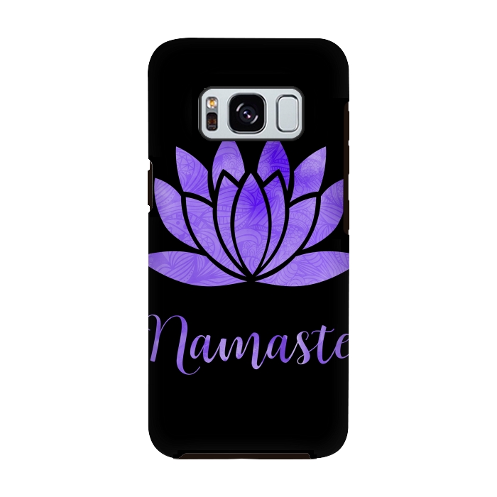 Galaxy S8 StrongFit Namaste Lotus Flower by Andrea Haase