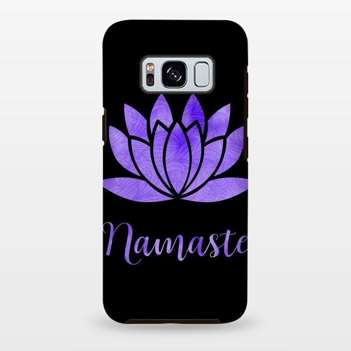 Galaxy S8 plus StrongFit Namaste Lotus Flower by Andrea Haase