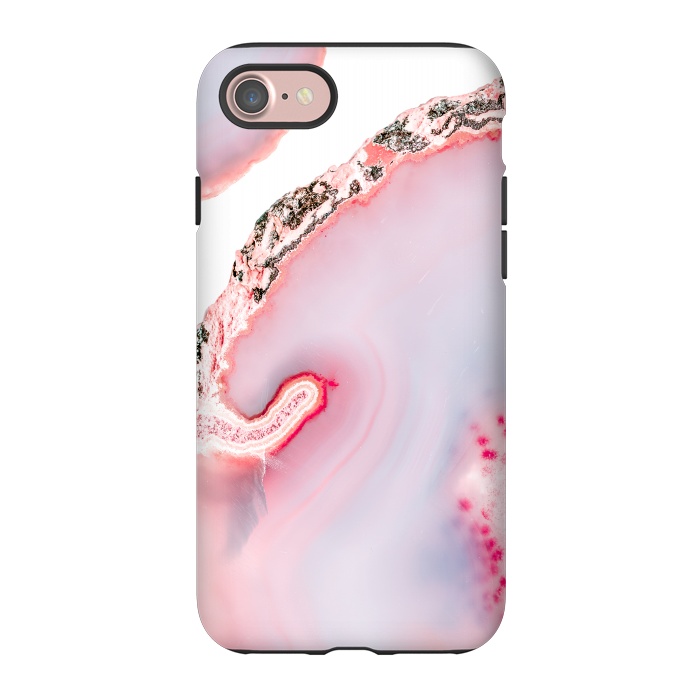 iPhone 7 StrongFit Pink Agate Slices by  Utart