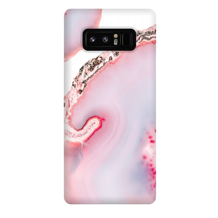 Galaxy Note 8 StrongFit Pink Agate Slices by  Utart
