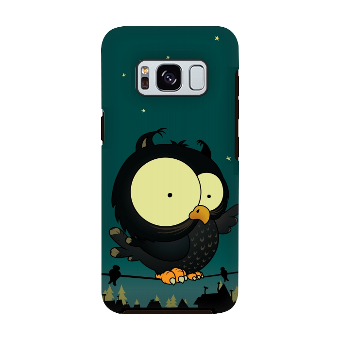 Galaxy S8 StrongFit Little Owl by Mangulica